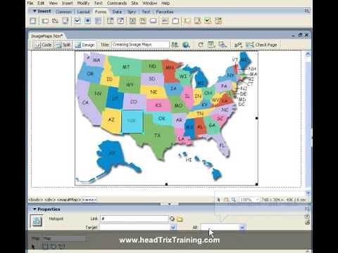 Dreamweaver Training Tutorial - Creating Image Maps | Dreamweaver Training in LA or Live Online