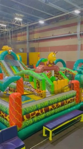 A jumper's dream come true! 🤩 Check out all the new inflatables at our Kaysville, UT park. We could bounce on them all day! | Get Air Sports