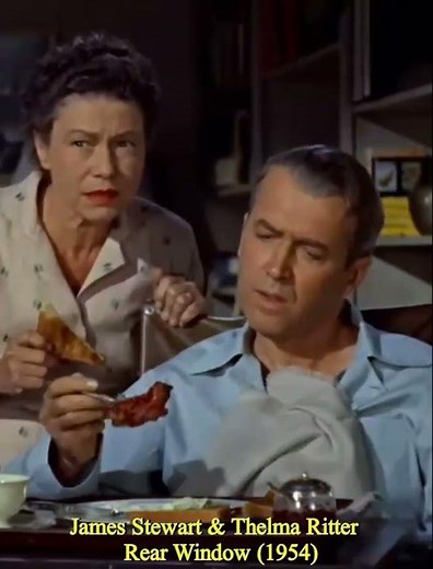 James Stewart & Thelma Ritter "Rear Window" (1954)