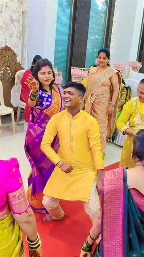 Dance With Brother💃 I Marathi Haldi #marathisong #haldi #ytshorts #familytime
