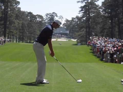 Dustin Johnson Driver Golf Swing Slow Motion - Masters Practice Round 2011