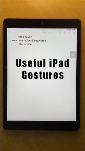 Useful iPad gestures you should know!