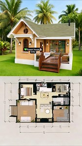 5.6K views · 26 reactions | A cozy and practical 2-bedroom floor plan designed for simple, comfortable everyday living with well-arranged spaces. Just an idea—you can always adjust or personalize the layout to suit your own needs and lifestyle. For inspiration ideas only. #DreamHouse #SmallHome #2bedrooms #floorplan ℂ핣핖핕핚핥 핥할 ℝ핚하학핥핗핦핝 핆함핟핖핣. | Dream House | Facebook
