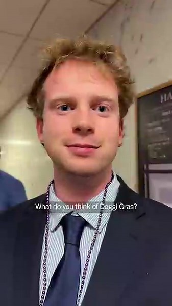 'Doggi Gras' parades through the Senate