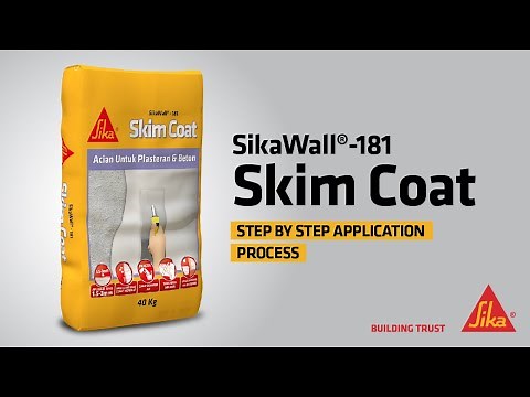 SikaWall®-181 Skim Coat - Application Process