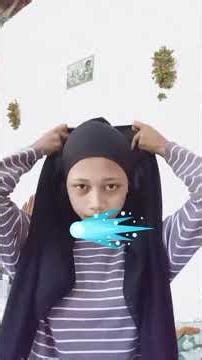 Simple square hijab tutorial easy and neat style! 🥰