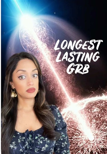 Astronomers detected the longest lasting gamma ray burst (grb) ever, at 8 billion light years away💥 #d#didyouknows#spacetoka#astrotokf#funnytiktoks#spacenews