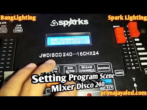 Setting Program Chase Mixer Disco 240