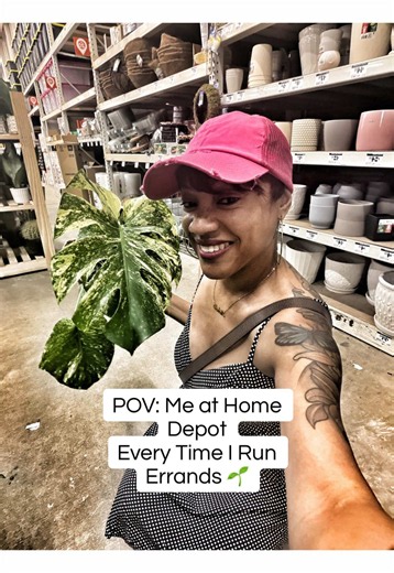 POV: You’re out running errands, but somehow a Home Depot stop becomes part of the itinerary 😂🌿 Honestly, I had the BEST time wandering through those fully stocked shelves and checking out all the cool plants. And the Monstera collection?! 🔥 Some people run errands… I make a whole experience out of it. 😂💚 #HomeDepot #PlantTok #Monstera #PlantLover #PlantShopping @The Home Depot