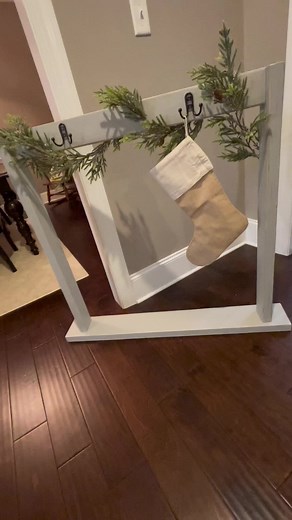 DIY Stocking Holder Stand for Christmas Decor
