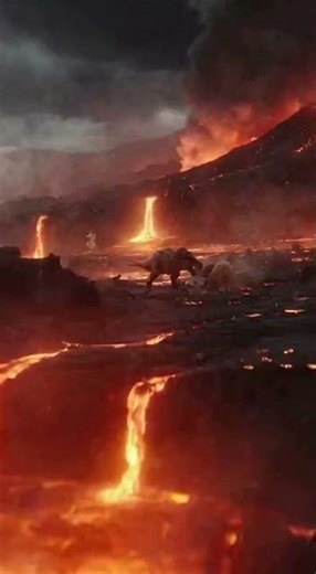 “4K Epic Dino Battle: T-Rex vs Triceratops vs Raptors | Storm to Volcano Chaos!” #dinosaur