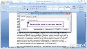 Comment utiliser la recherche avancée avec Word 2007 ?