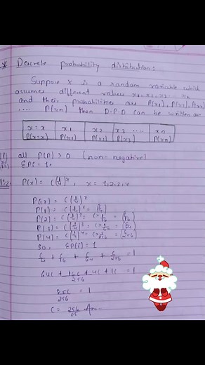Discrete probability distribution #DiscreteMathematics #probabilitydistribution #probability #viralreelsfb | Mathematics Hub
