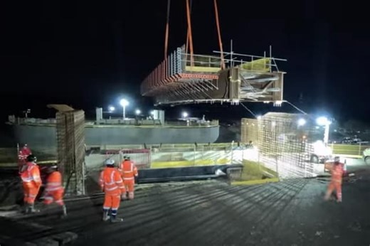 'It’s incredibly exciting to see Melton’s rail bridge main structure lifted in place'