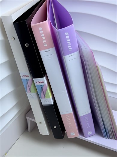 5 Holes Binder Folder Long File Folder Paper Organizer Blue/Green/Pink/Yellow/Purple Binder Document Organizer#binder