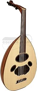 Corsaro Music® 11 String Acoustic Mahogany Arabian Oud + Gigbag + Istanbul™ Rishas (6) + Nubuck Risha Wallet + LaBella OU80-A String Set