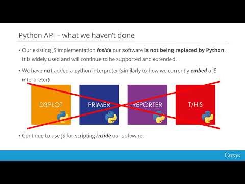 Interacting with the Oasys LS DYNA Environment with Python