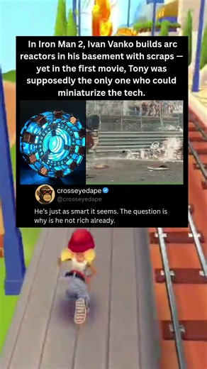 In Iron Man 2, Ivan Vanko builds arc reactors in his basement with scraps