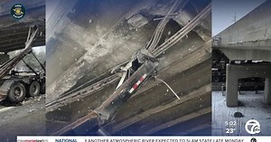 Eastbound I-94 at Ann Arbor closed indefinitely after semi-truck crashes into overpass