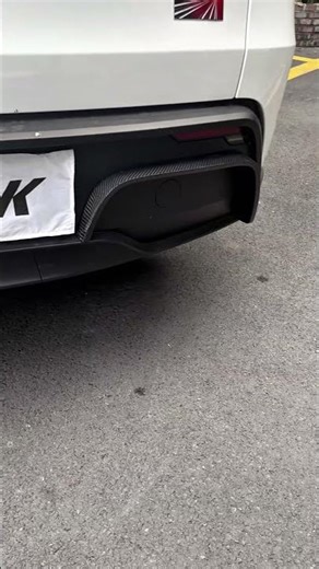 Tesla Model Y Juniper Carbon Fiber Rear Diffuser | ASCEND OEM+ Upgrade