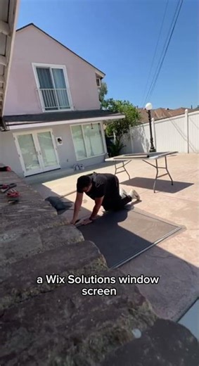 A Wix Solutions window screen allows you to ventilate and clear
