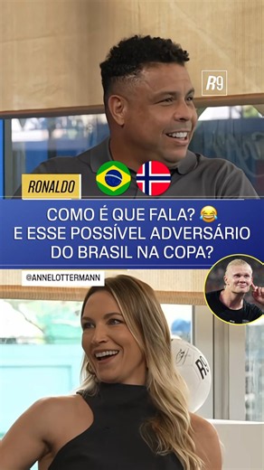 COMO É QUE É? 😂 Ronaldo descobriu como realmente se pronuncia o nome de Erling Haaland e simplesmente não acreditou 😅 E aí, fã de esportes, qual é o nome mais “quinta série” das Copas do Mundo? 🤔😂🎥 @ronaldo (TTK)Assista à Copa do Mundo FIFA pela CazéTV, no #DisneyPlus, sem custo adicional.#ESPN2026 #FIFAWorldCup