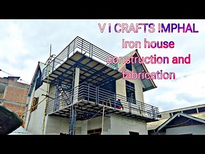 v i crafts imphal iron house construction and Fabrication #housearchitecture #construction #ironwork