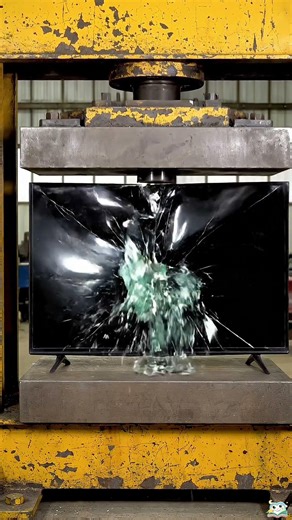 hydraulic press vs Led tv