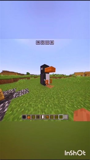 How to make penguin in Minecraft🐧😎#minecraft #minecraftshorts #shorts