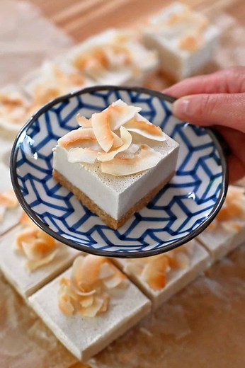 Coconut Cream Bars (Vegan, Low Carb, Gluten Free)