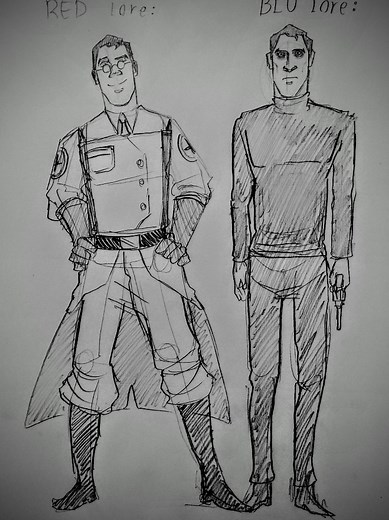 Medic X Heavy TF2 Art Compilation