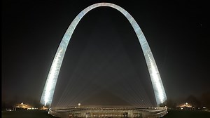 'It's lit': Arch lights return with state-of-the-art system after a month of going dark