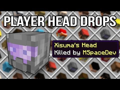 Minecraft 1.14 Player Head Drops (Vanilla Tweaks)