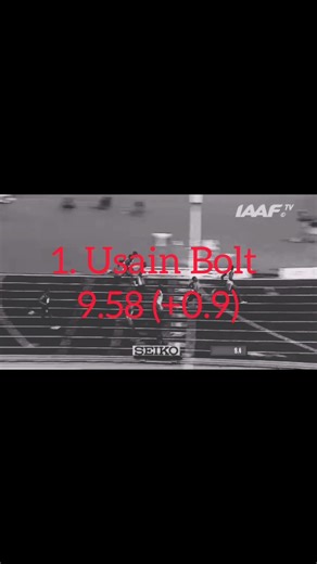Top 5 Fastest 100m Ever #legend #sports #olympics #athletics #athlete