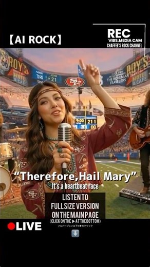 【AI ROCK】 “Therefore,Hail Mary” Football cheering songs Halftime show Grok+SUNO with ALL AI 1sthalf