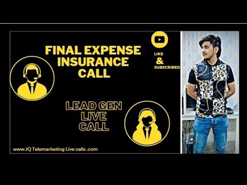 Final Expense Insurance | Live Call |Lead Gen | Call centre | Mock Call | JQ_Telemarketing Live call