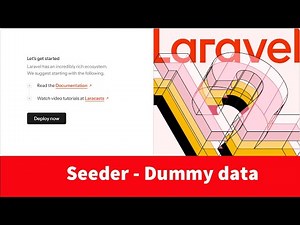 Laravel 12 - how to use seeder and seeder with factory - create dummy data or test data