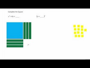 Complete the square with algebra tiles