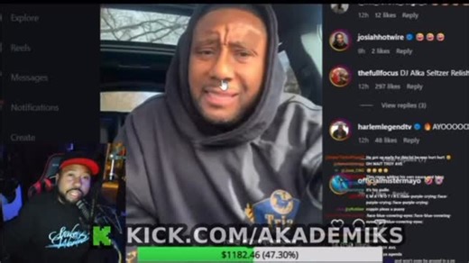 Akademiks TV on Instagram: "Akademiks reacts to 53 year old senior snitch maino dissing him and reveals how maino previously revealed that he’s a p3rvert with a k*nk who likes to roleplay like a runaway sl*ve Ak reveals maino begged him for a shot of 1942 less than a month ago at the NBA Youngboy MASA tour, and says Maino had no energy for him and even took shots together when he saw him in person"