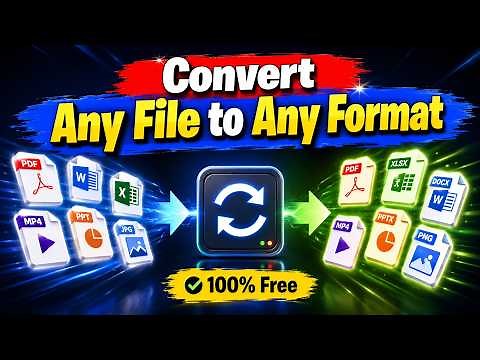 How to Convert ANY File to ANY Format Without Losing Quality | Best Free File Converter