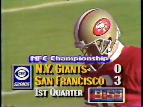 1990 NFC Championship Game NY Giants vs San Francisco 49ers