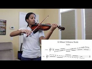 G Melodic Minor Scale, 3 Octaves - Ava's Violin Studio