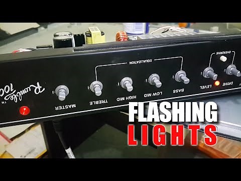 fender rumble 100 flashing blinking lights repair attempt