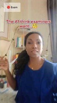 🔴 EXAM- “The #1 thing examiners want: structure.”