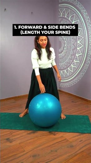 Instant Relief from Pregnancy Back Pain | Ball Exercise #shorts