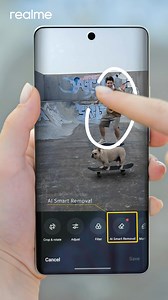 6.3K views · 5.5K reactions | Revolutionize video editing with #realmeGT6 AI smart removal! AIGC Object Removal uses AI to remove unwanted objects and fill backgrounds with just one click. Pre-order from Oct 16th #PowerMeetsAi #realmePakistan | realme | Facebook