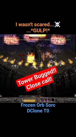 DCLONE MECHANIC BUGGED?! 😱 Lucky Escape on Frozen Orb Sorc! #projectdiablo2 #shorts