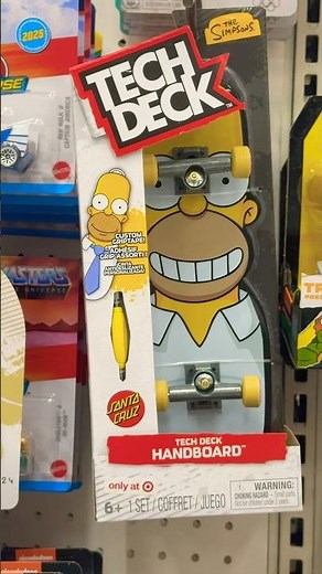 New The Simpsons Homer Tech Deck HandBoard #techdeck #thesimpsons #disney