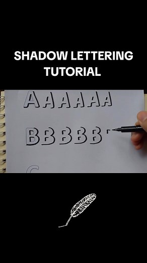 SHADOW LETTERING TUTORIAL 💜 #lettersbyangelica #shadowlettering #lettering #fyp #tutorial #shadowletteringtutorial