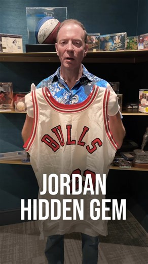 Presenting the very first Chicago Bulls Jersey that Michael Jordan ever put on! 😍🤯 Bid now in our Summer Game-Used Auction: https://bit.ly/4maikn1 This MJ Player-Worn, Photo-Matched, Chicago Bulls Home Jersey is from October 1984 and is one of the most significant basketball jerseys ever to come to market. The Jersey is Photo-Matched by Resolution Photo-Matching and Sports Investors to the exact jersey Jordan is wearing on the cover of NBA Hoops Magazine. | Goldin